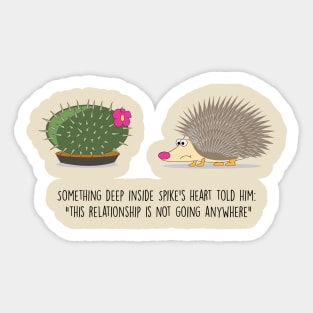 hedgehog in love Sticker